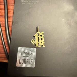 #1Mom 14k Gold Charm